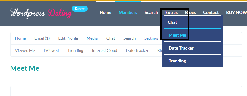 Meet Me Feature | WordPress Dating Plugin